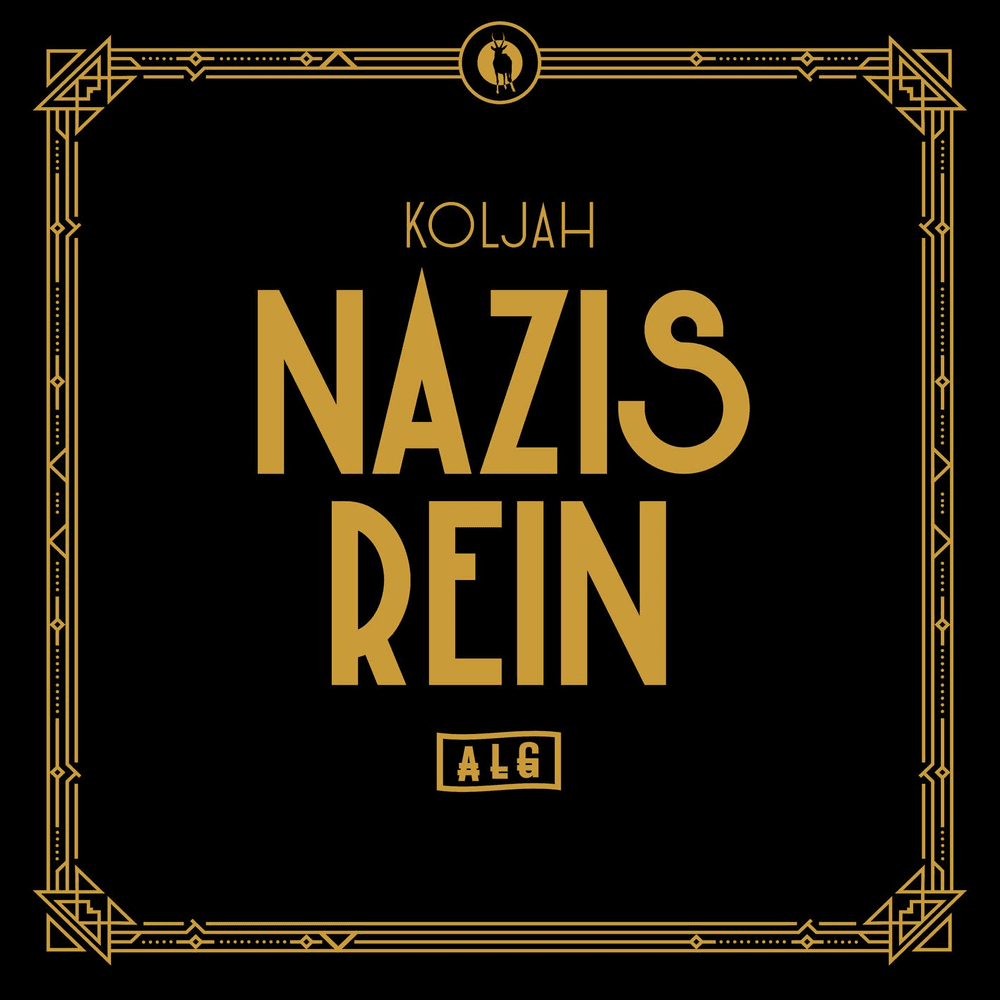Album cover art for "Nazis rein" by Antilopen Gang