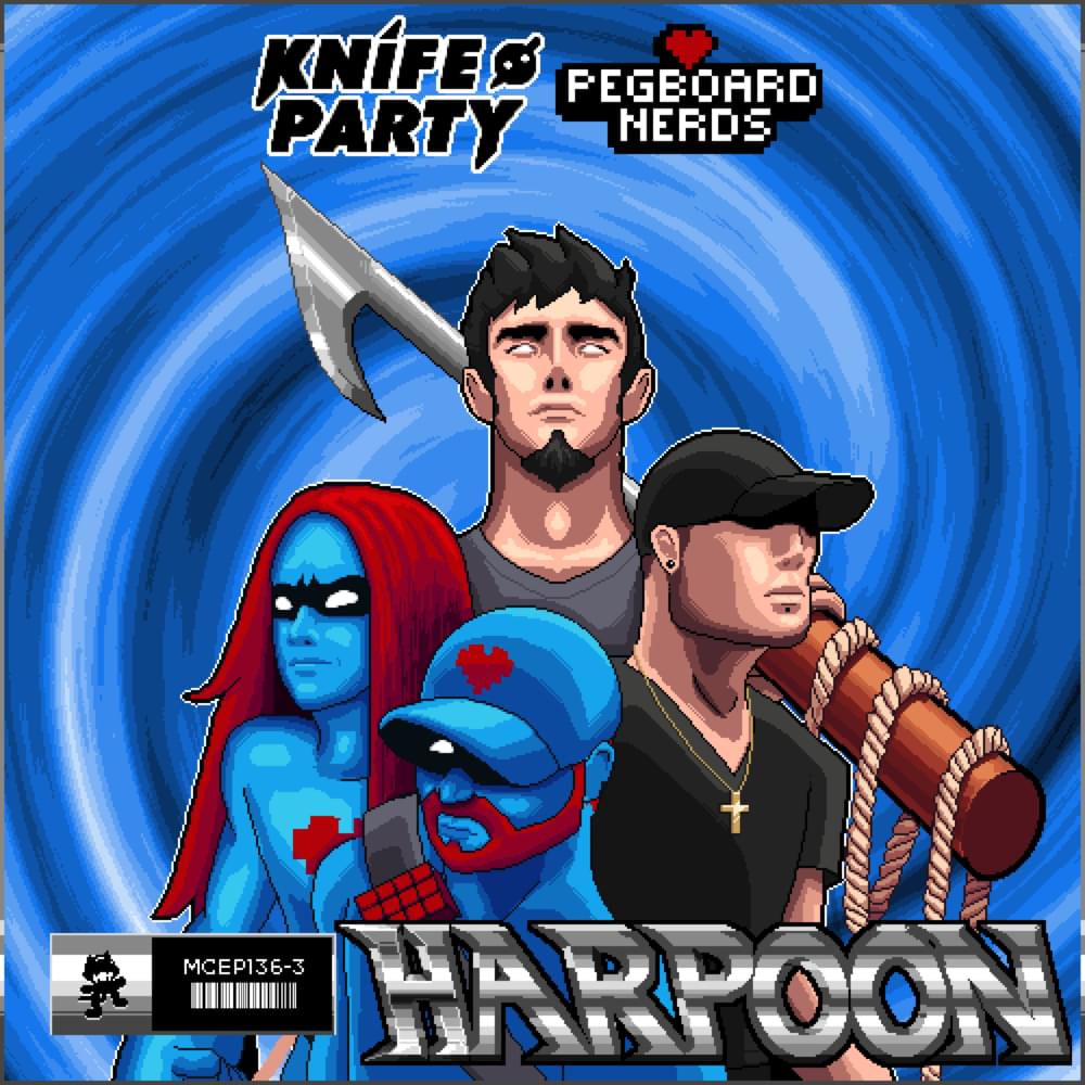 Album cover art for "Harpoon" by Knife Party