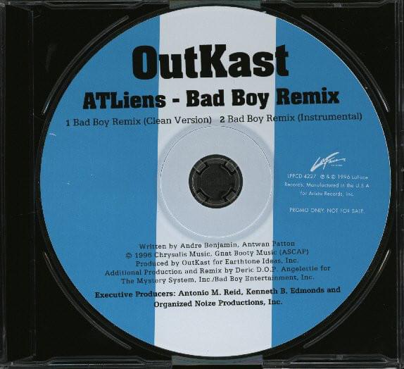 Album cover art for "ATLiens (Bad Boy Remix)" by OutKast