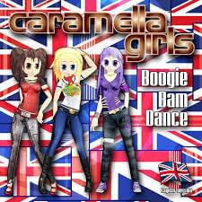 Album cover art for "Boogie Bam Dance" by Caramella Girls
