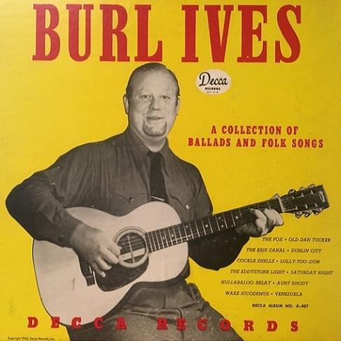 Album cover art for "Saturday Night" by Burl Ives