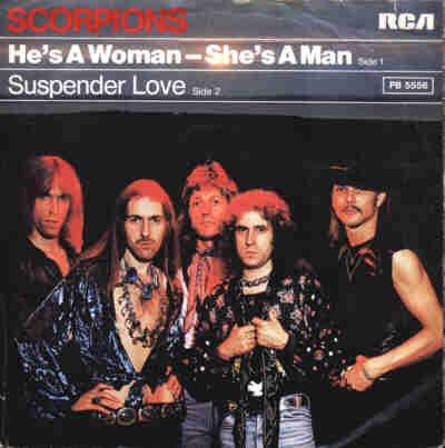 Album cover art for "Suspender Love" by Scorpions