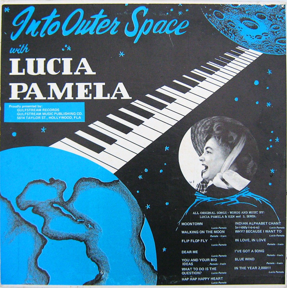 Album cover art for "Walking on the Moon" by Lucia Pamela