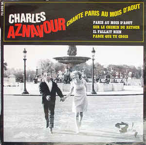 Album cover art for "Il fallait bien" by Charles Aznavour