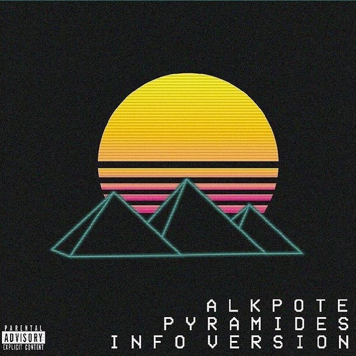Album cover art for "Pyramides (Remix / Version info)" by Alkpote