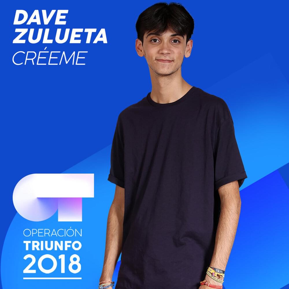 Album cover art for "Créeme" by Operación Triunfo 2018 & Dave Zulueta