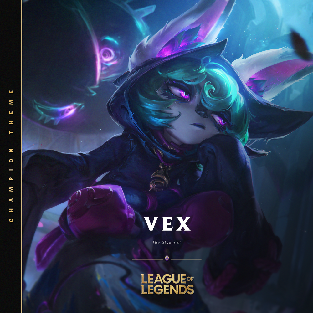 Album cover art for "Vex, the Gloomist" by League of Legends