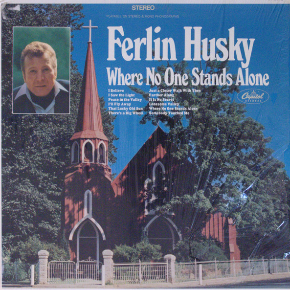 Album cover art for "Lonesome Valley" by Ferlin Husky