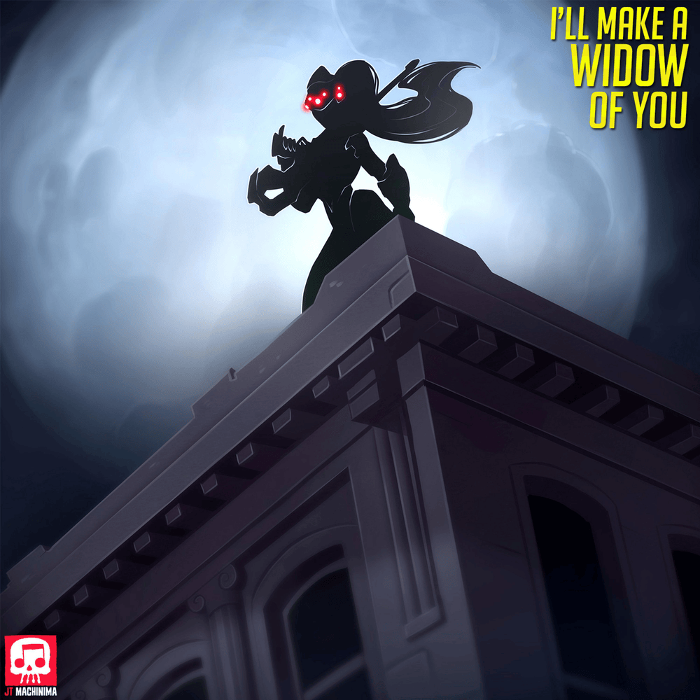 Album cover art for "I’ll Make a Widow of You" by JT Music & Andrea Storm Kaden