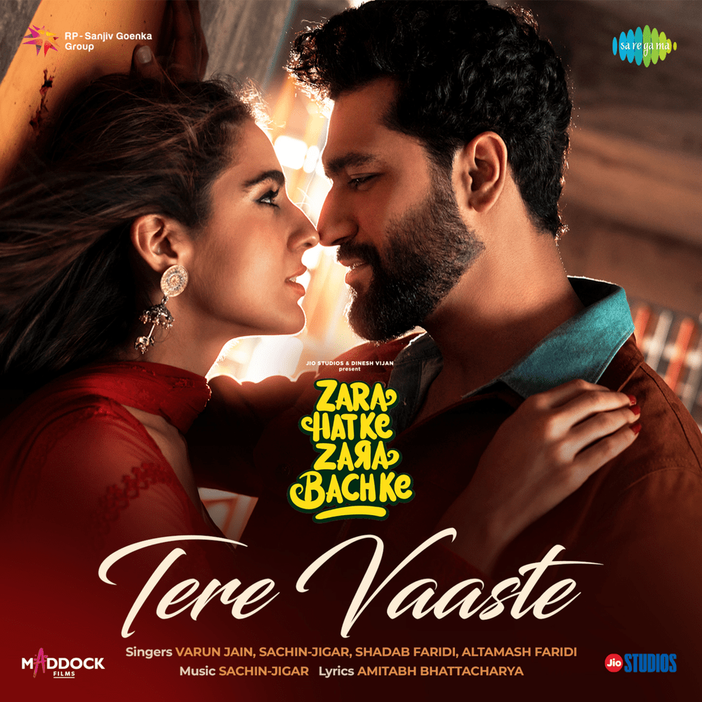 Album cover art for "Tere Vaaste" by Varun Jain & Shadab Faridi & Altamash Faridi