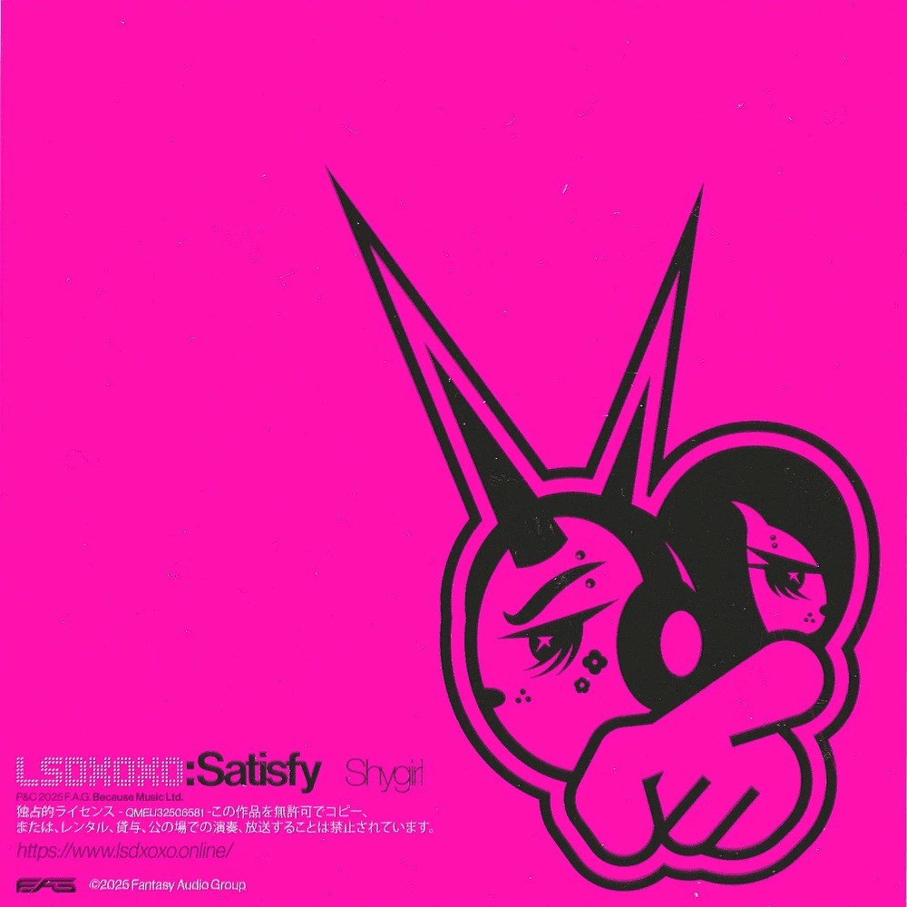 Album cover art for "SATISFY" by LSDXOXO