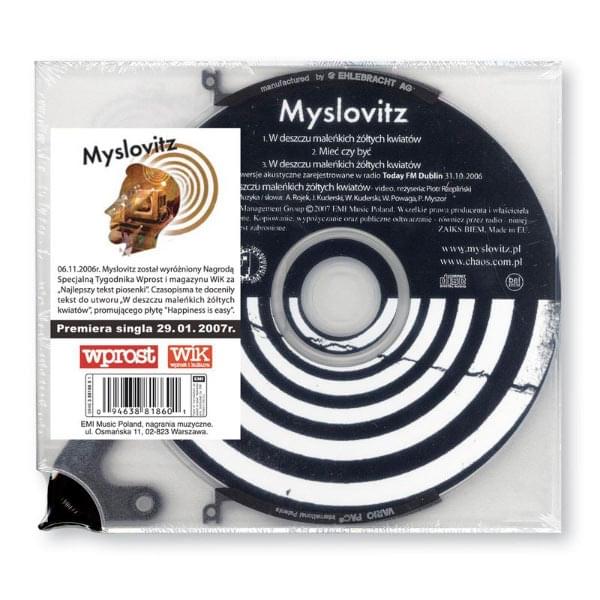 Album cover art for "W deszczu maleńkich żółtych kwiatów" by Myslovitz & Maria Peszek