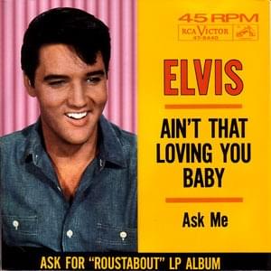 Album cover art for "Ain’t That Loving You Baby" by Elvis Presley