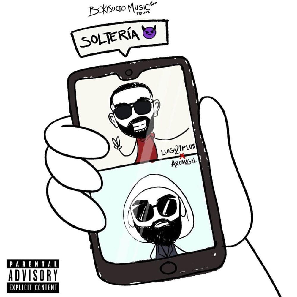Album cover art for "Soltería" by Luigi 21 Plus & Arcángel