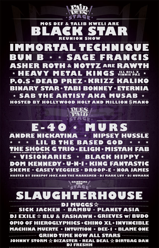Cover image for Paid Dues Festival 2011