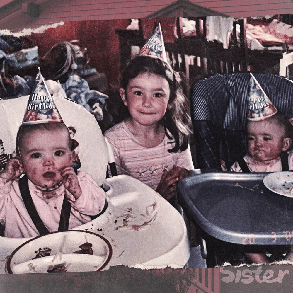Album cover art for "Sister" by Jenny Mitchell & The Mitchell Twins