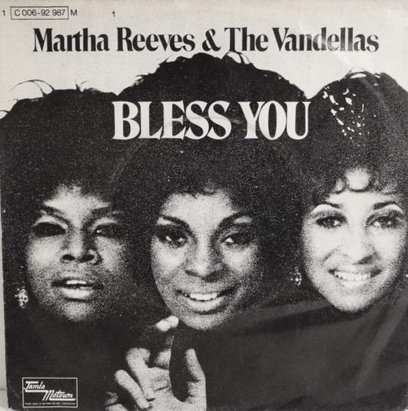 Album cover art for "Bless You" by Martha Reeves & The Vandellas