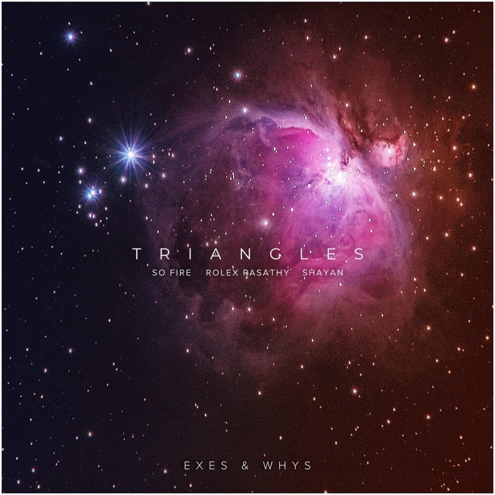 Album cover art for "Bae Street" by Triangles : So Fire, Rolex Rasathy & Shayan