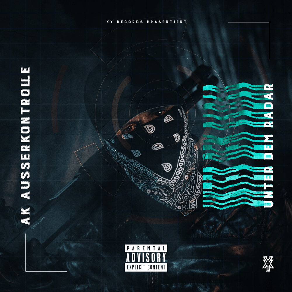 Album cover art for "UNTER DEM RADAR" by AK AUSSERKONTROLLE