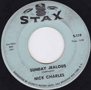 Album cover art for "Sunday Jealous" by Nick Charles