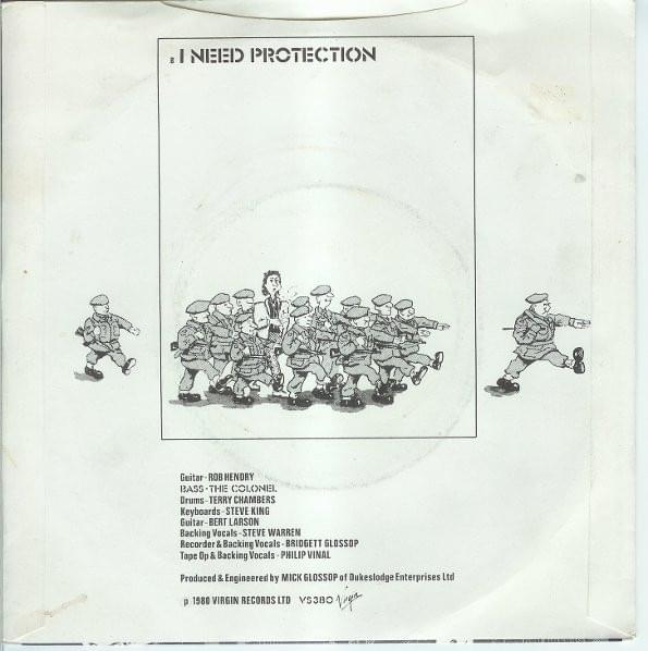 Album cover art for "I Need Protection" by Colin Moulding
