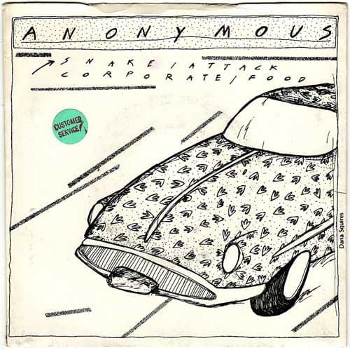 Album cover art for "Corporate Food" by Anonymous (Punk Band)