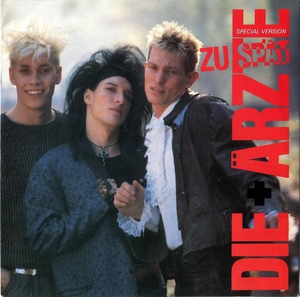 Album cover art for "Zu spät (Single-Version)" by Die Ärzte
