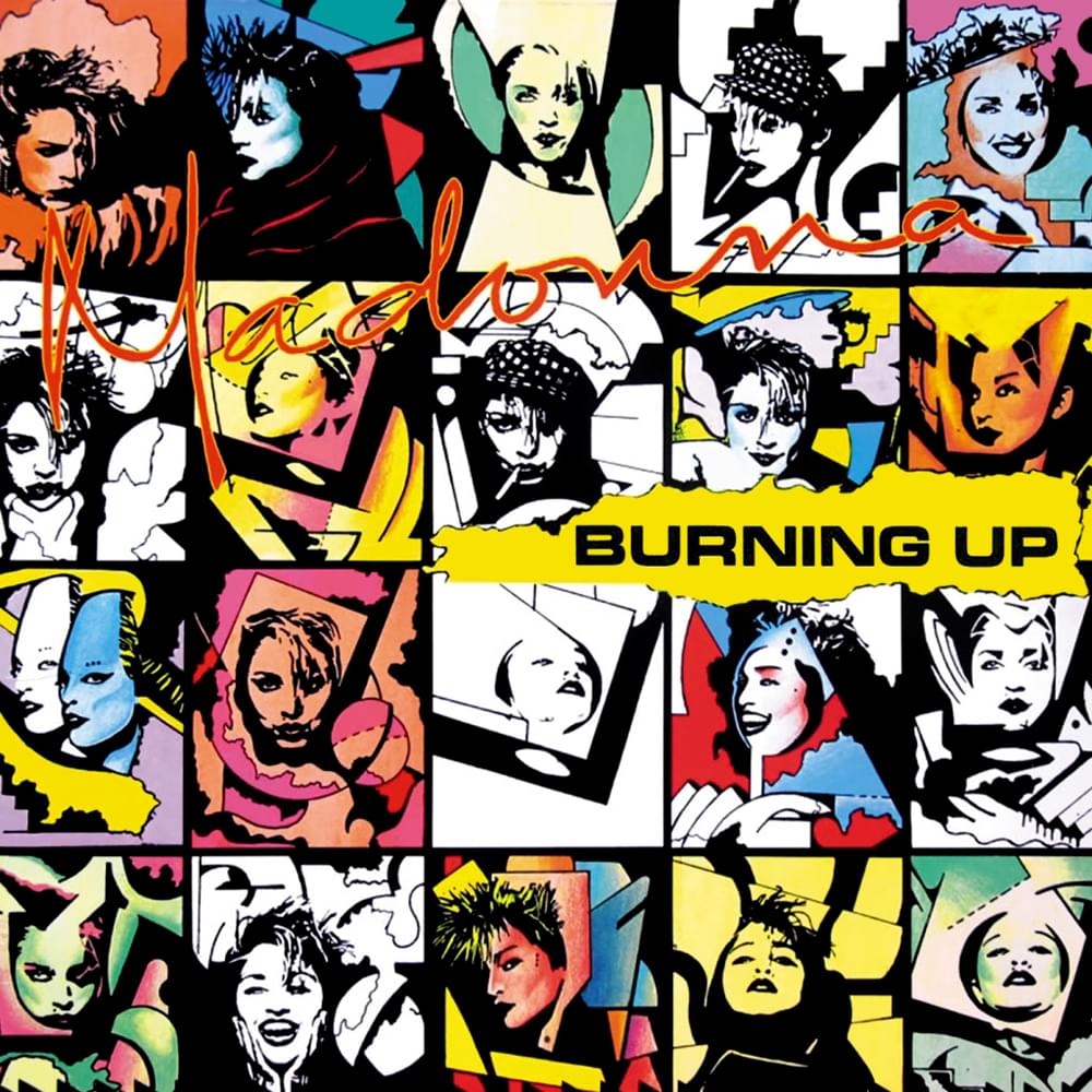 Album cover art for "Burning Up" by Madonna