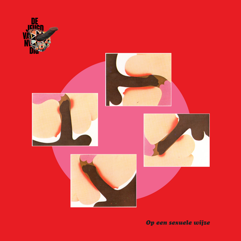 Album cover art for "Op Een Sexuele Wijze" by De Jeugd van Tegenwoordig