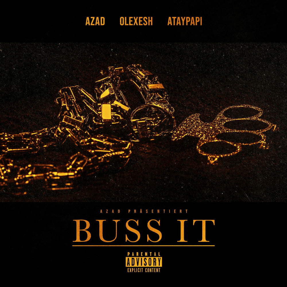 Album cover art for "BUSS IT" by Azad