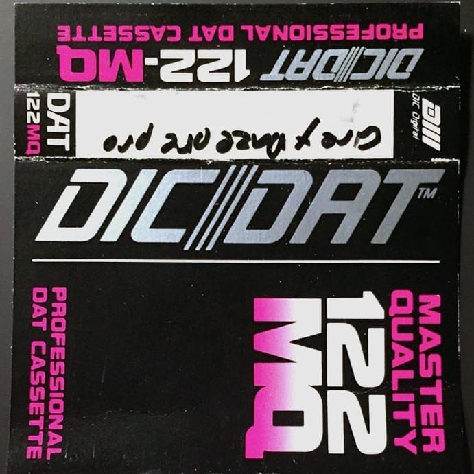 Cover image for Wake Me Pre-Production Live Session DAT Cassette Tape