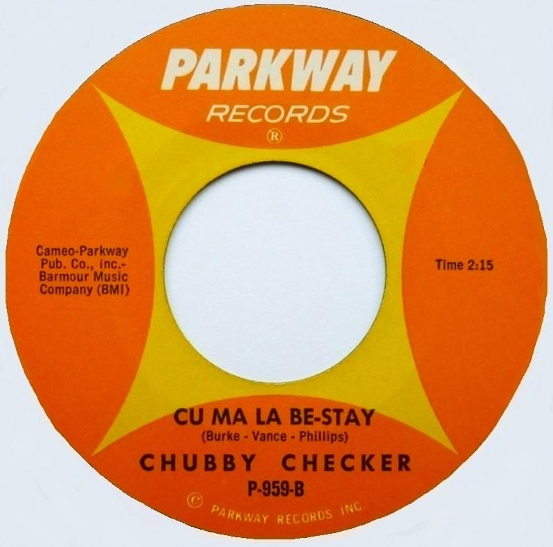Album cover art for "Cu Ma La Be-Stay" by Chubby Checker