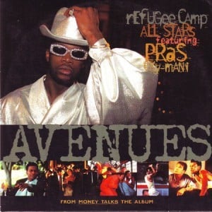 Album cover art for "Avenues" by Refugee Camp All-Stars & Ky-Mani Marley & Pras