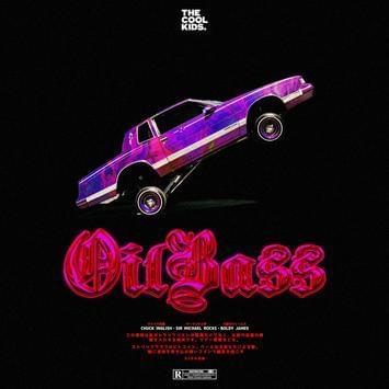 Album cover art for "OilBass" by The Cool Kids & Helios Hussain & Boldy James