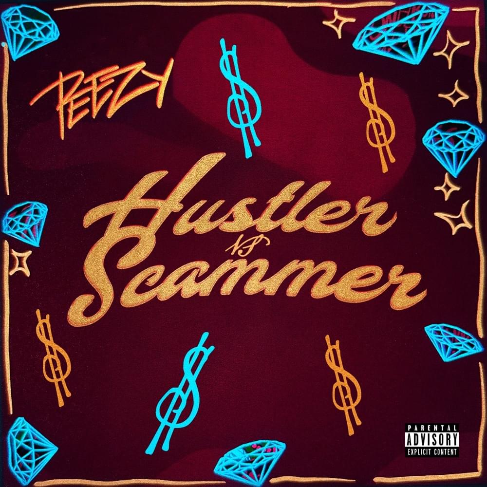 Album cover art for "Hustler Vs. Scammer" by Peezy
