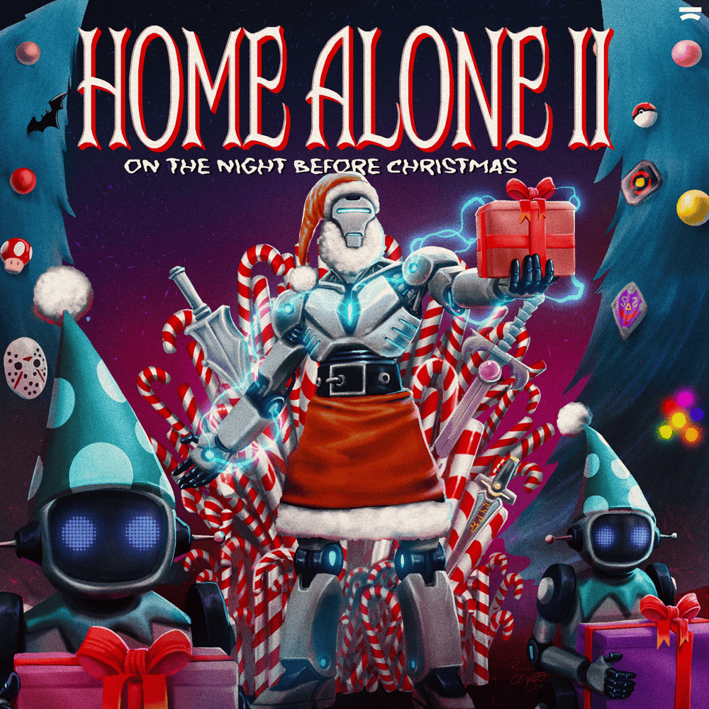 Album cover art for "Somewhere In My Memory (Home Alone Theme)" by Junkie Kid