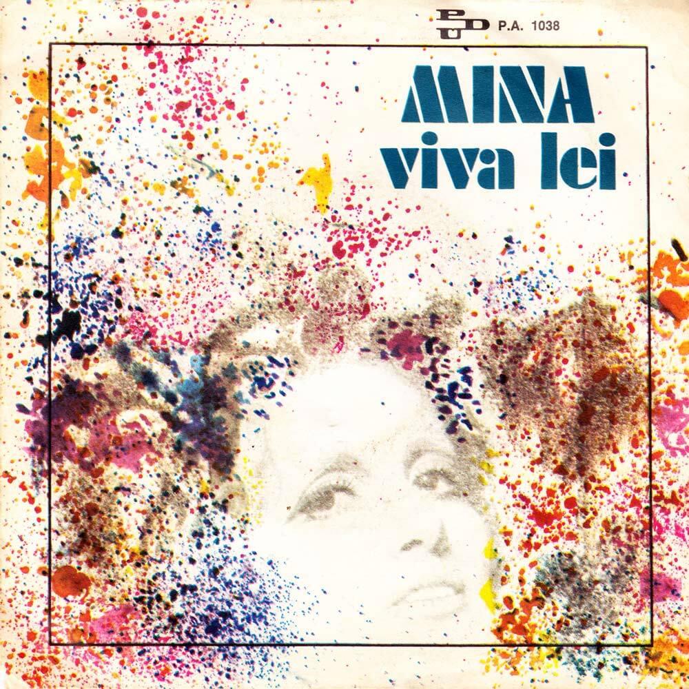Album cover art for "Viva lei" by Mina