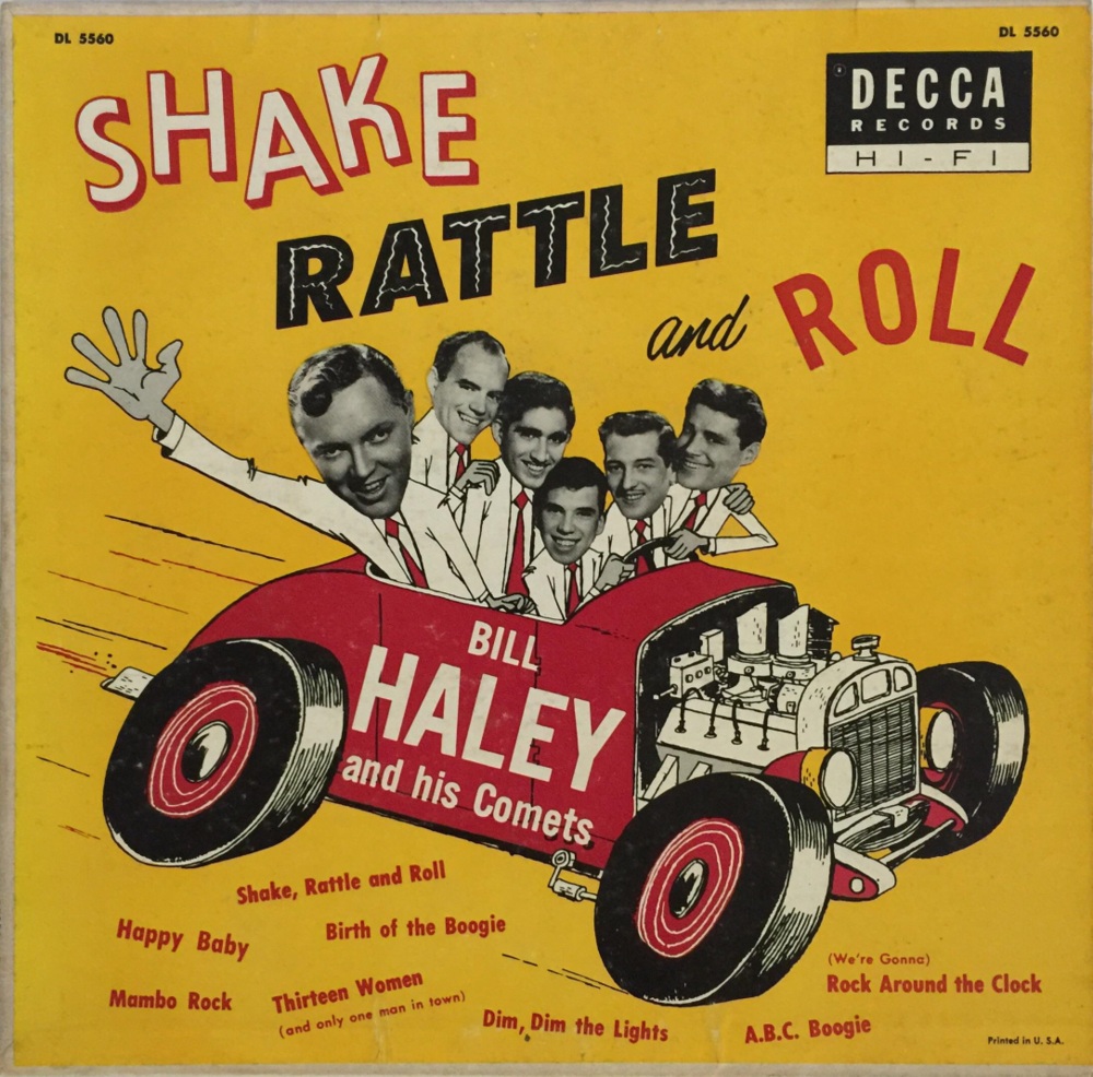 Album cover art for "Rock Around the Clock" by Bill Haley & His Comets