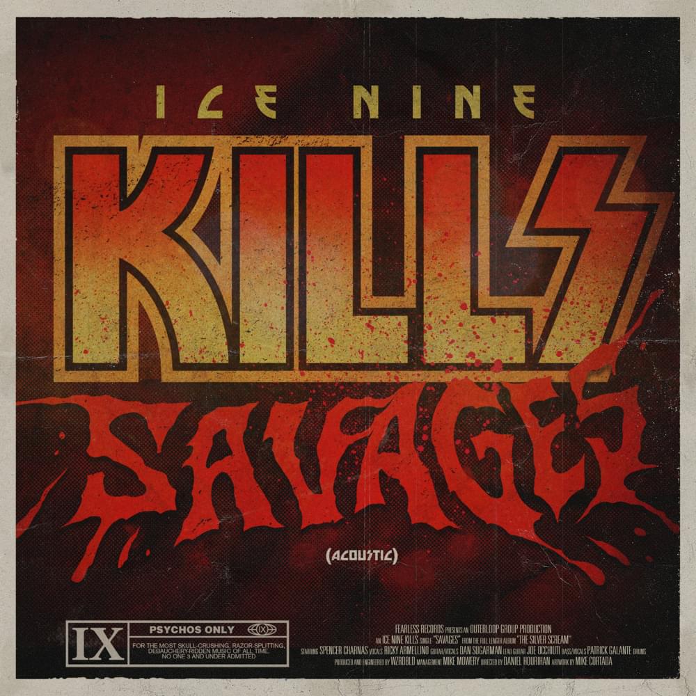 Album cover art for "SAVAGES (Acoustic)" by Ice Nine Kills