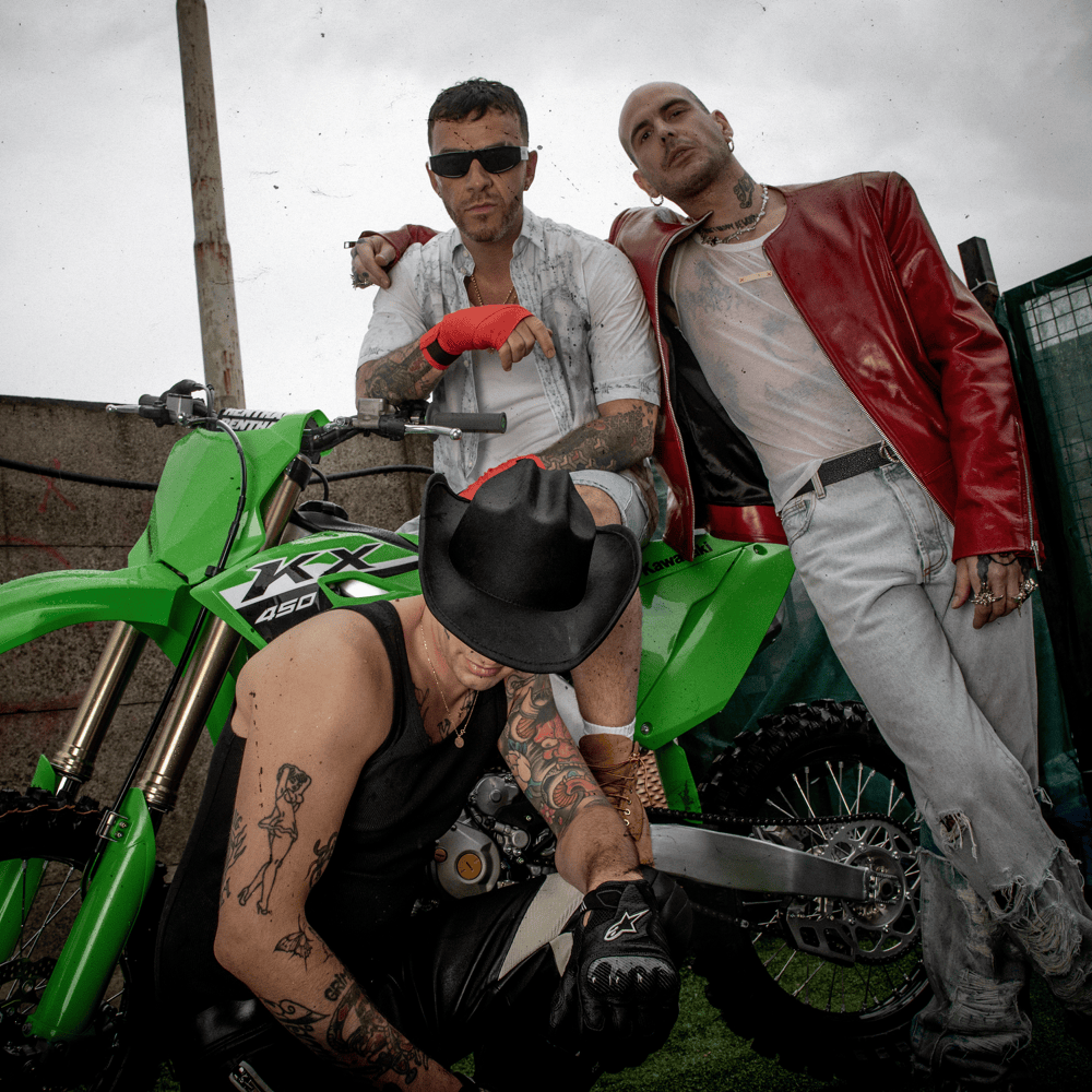 Album cover art for "Banda Kawasaki" by Achille Lauro & Salmo & Gemitaiz
