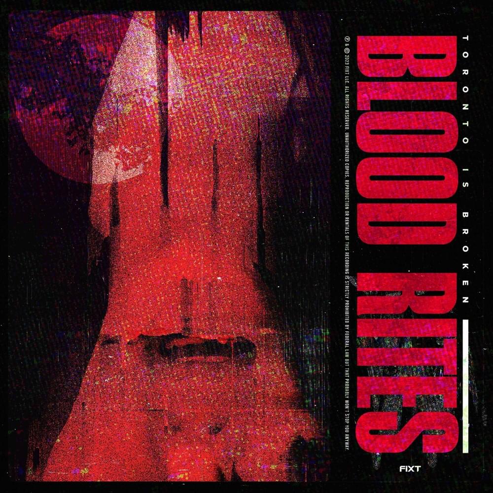 Album cover art for "Blood Rites" by Toronto Is Broken