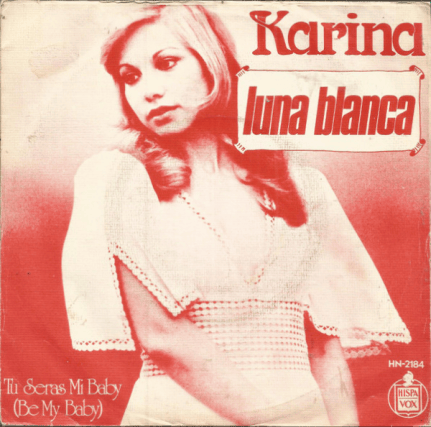 Album cover art for "Luna Blanca" by Karina (ESP)