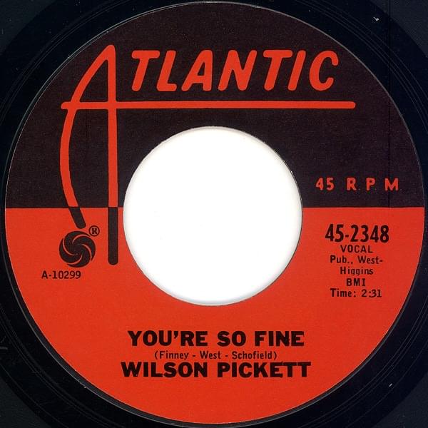 Album cover art for "You’re So Fine" by Wilson Pickett