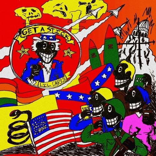 Album cover art for "GET A STICK" by Lil Darkie