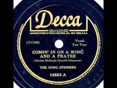 Album cover art for "Comin’ In On a Wing and a Prayer" by The Song Spinners