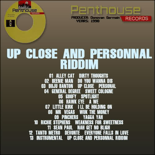 Album cover art for "Up Close and Personal" by Sean Paul