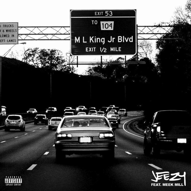Album cover art for "MLK BLVD" by Jeezy & Meek Mill
