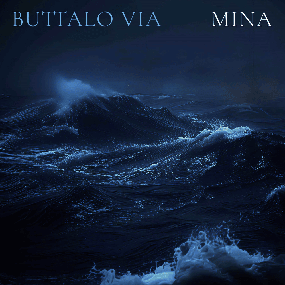 Album cover art for "BUTTALO VIA" by Mina