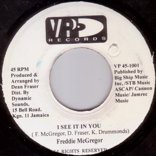I See It in You by Freddie McGregor