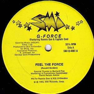 Album cover art for "Feel The Force" by G-Force (Ronnie Gee & Captain Cee) & Captain Cee & Ronnie Gee